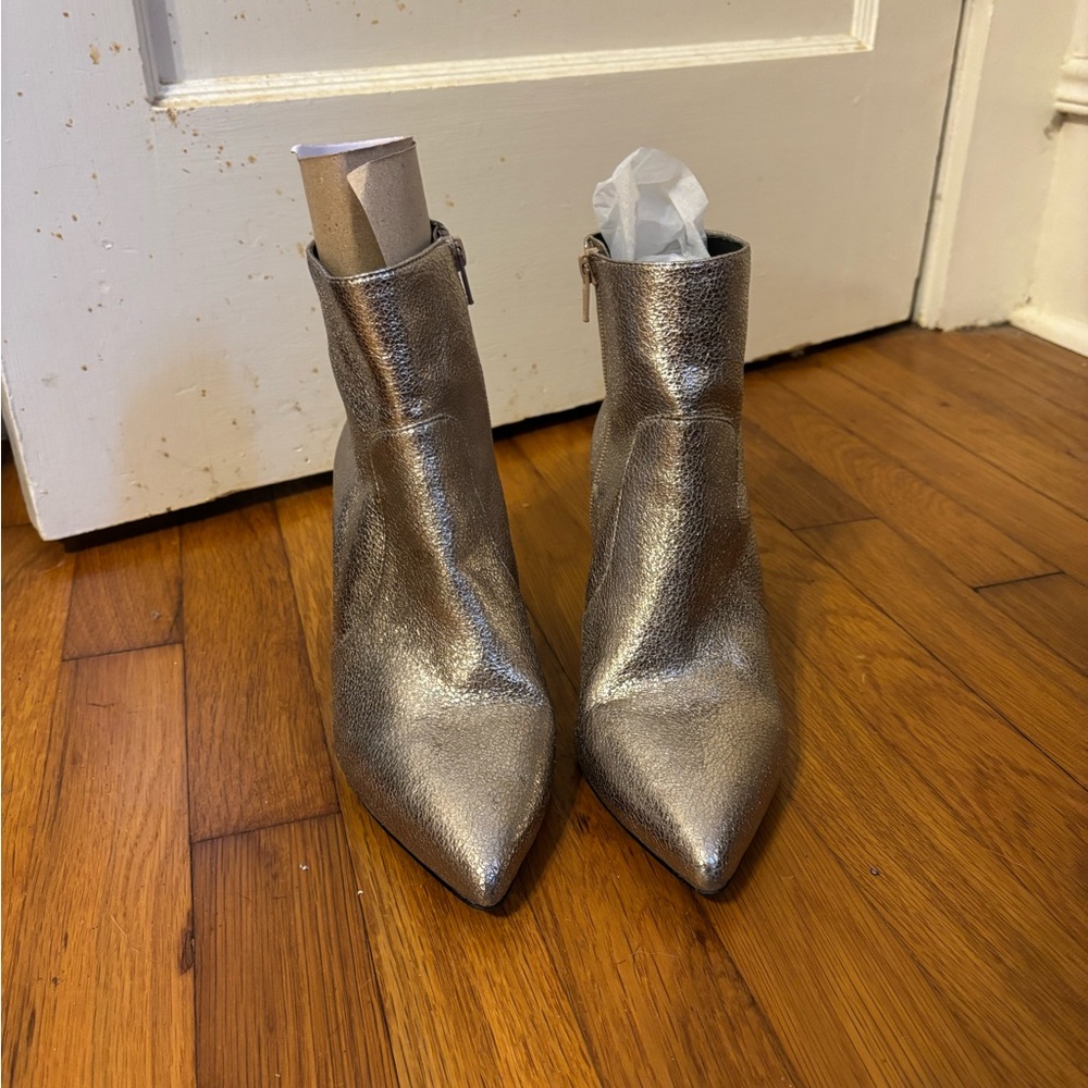 Gianni Bini Gold Booties Size 8.5